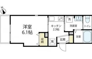 神奈川県横浜市鶴見区矢向6【アパート】の間取り