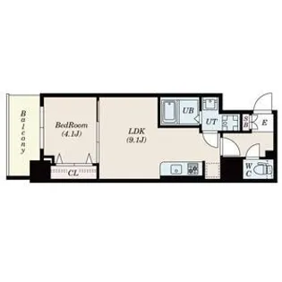 大阪府吹田市江坂町1【マンション】の間取り
