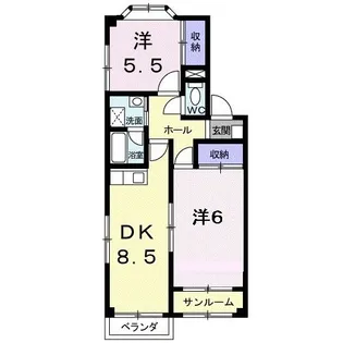 リヴィエール【2階】の間取り