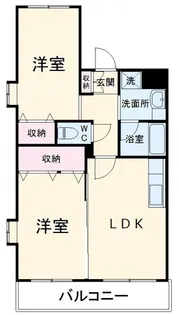 グローバル錦パークI【2階】の間取り