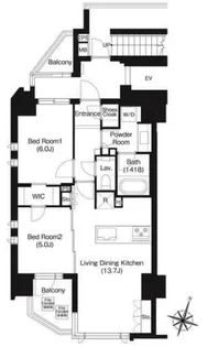 ジオイド三番町【4階】の間取り