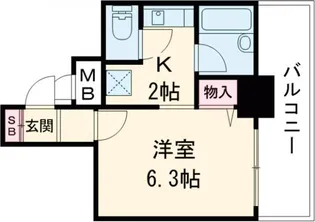 コアパレス常葉6【7階】の間取り