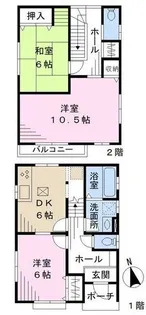 千葉県千葉市中央区浜野町【一戸建】の間取り