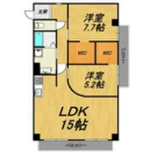 フジハイツ【4階】の間取り