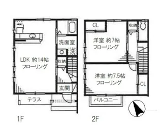 ソレアード松江の間取り