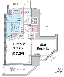 ステラメゾン三軒茶屋【4階】の間取り
