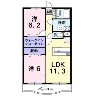 セントラルヒルズ【1階】の間取り