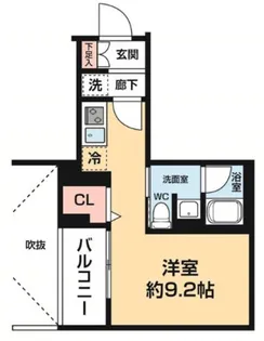 アゼスト阪東橋2【4階】の間取り