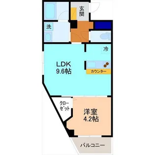サンシェスタ若宮【2階】の間取り