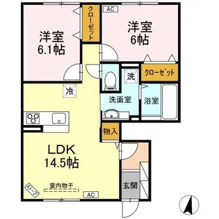 バローロ(むつ市)【1階】の間取り