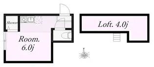 ユナイト藤崎アンドロメダ【1階】の間取り