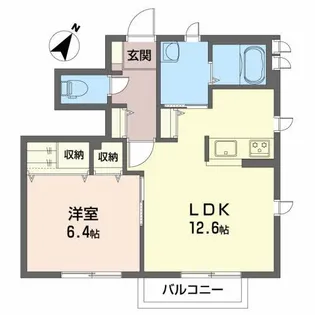 シャーメゾン高屋敷 C【1階】の間取り