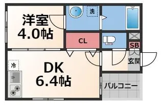 ハーモニーテラス巽北IV【3階】の間取り