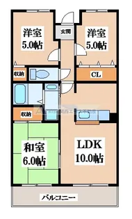 セレコート住道【3階】の間取り