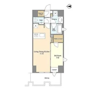 東京都港区麻布十番2【マンション】の間取り