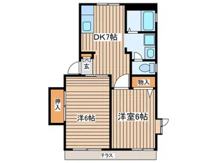 メディオ湘南【1階】の間取り