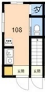 TOKYOβ用賀【1階】の間取り