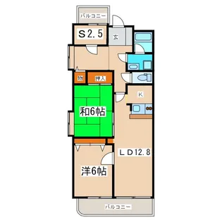 RM2 高崎【3階】の間取り