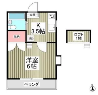 バーディーエイト【2階】の間取り