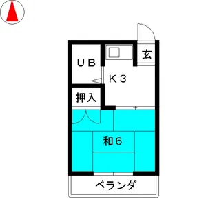 コーポ岩間【3階】の間取り
