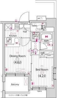 ガーラ・アヴェニュー調布【10階】の間取り