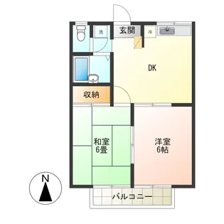 エステートピアメイ【1階】の間取り