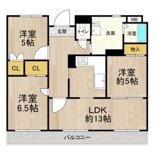 マンション・フォルツーナ【3階】の間取り