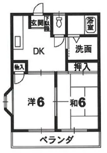 オリーブハイツ【1階】の間取り