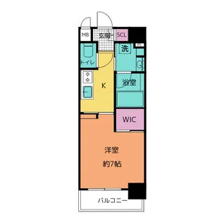 スリーアイランドタワー桜山【7階】の間取り