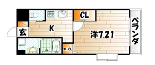 アミュゼ西小倉【6階】の間取り