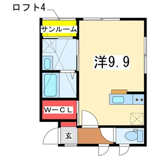 CASA南浜【2階】の間取り