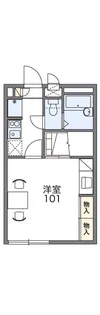 レオパレスさいわい【2階】の間取り