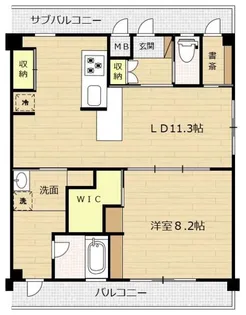 フレッシュガーデンK【4階】の間取り