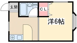 西浦マンション【5階】の間取り