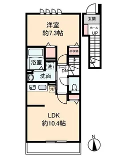 リヴァリエ稲毛【2階】の間取り