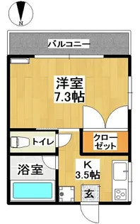 ル・シェル【1階】の間取り