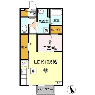 レセンテG・T【1階】の間取り