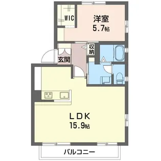 ヒルサイド善行I【2階】の間取り