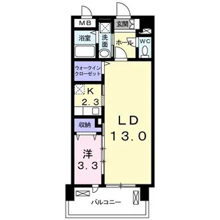 ラディエンス狭山台【2階】の間取り