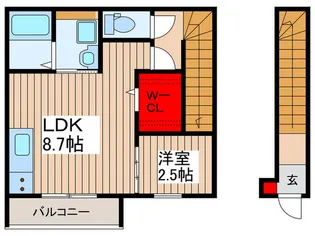 グレイシャス白岡【2階】の間取り