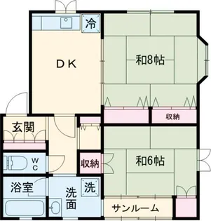 ライフビューみづき A棟【1階】の間取り