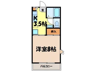 フレグランス西友A棟【2階】の間取り