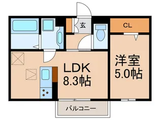 エミネンス【1階】の間取り
