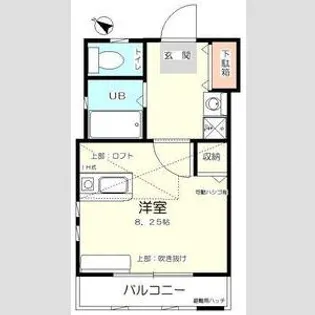 ロフティ国立【2階】の間取り