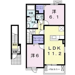 ブローテ【2階】の間取り
