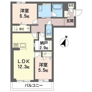 エトワール【2階】の間取り