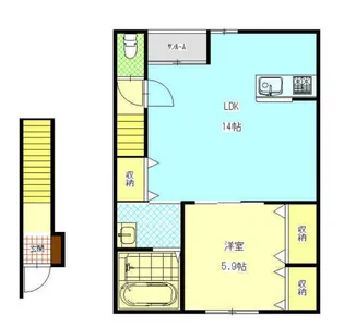 ラインサイドコーポ【2階】の間取り