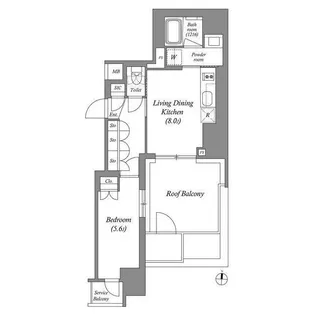ACP Residence 錦糸町【7階】の間取り