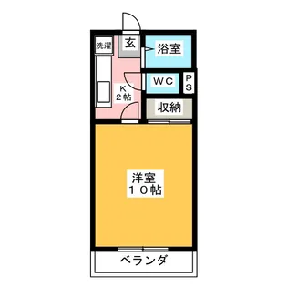 アメニティ中八木田【2階】の間取り