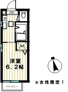 ヴィラビアンカIII【2階】の間取り